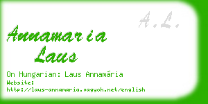annamaria laus business card